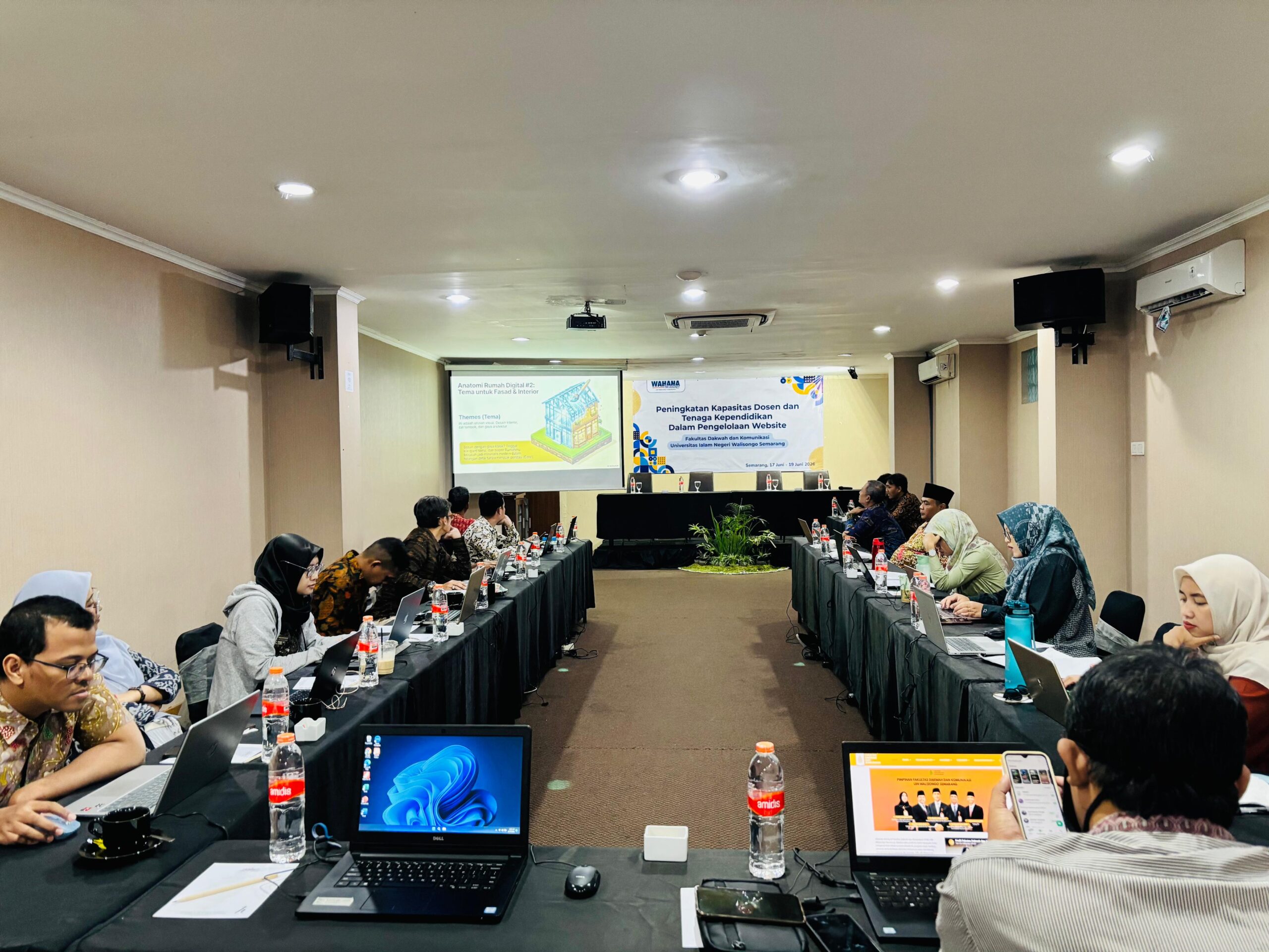 Prodi S.2 Komunikasi dan Penyiaran Islam UIN Walisongo, ikut sertakan Dosen dan Tendik Pelatihan Website
